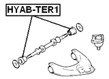 HYAB-TER1 - BUSHING, FRONT UPPER CONTROL ARM