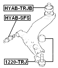 HYAB-TRJB - REAR BUSHING, FRONT CONTROL ARM