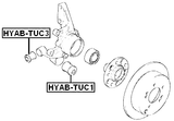 HYAB-TUC3 - REAR KNUCKLE BUSHING