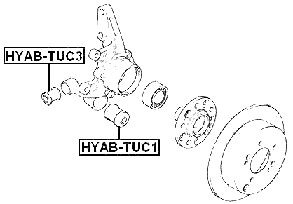 HYAB-TUC3 - REAR KNUCKLE BUSHING
