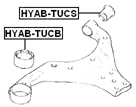 HYAB-TUCS - REAR BUSHING, FRONT CONTROL ARM