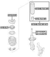 HYB-ELF - FRONT SHOCK ABSORBER BEARING