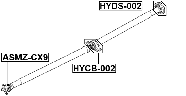 HYCB-002 - DRIVE SHAFT BEARING (REPAIR KIT)