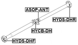 HYCB-DH - DRIVE SHAFT BEARING (REPAIR KIT)