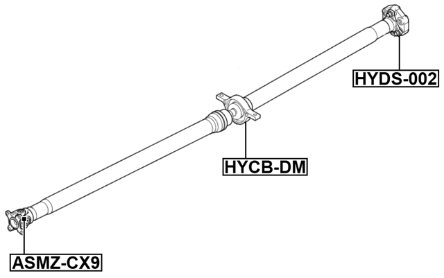 HYCB-DM - DRIVE SHAFT BEARING (REPAIR KIT)