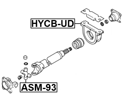 HYCB-UD - DRIVE SHAFT BEARING