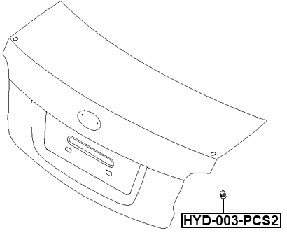 HYD-003-PCS2 - TRUNK LID CUSHION