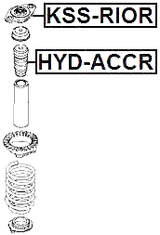HYD-ACCR - REAR SHOCK ABSORBER JOUNCE BUMPER