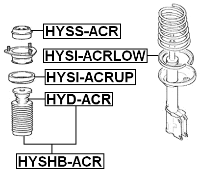 HYD-ACR - REAR SHOCK ABSORBER JOUNCE BUMPER