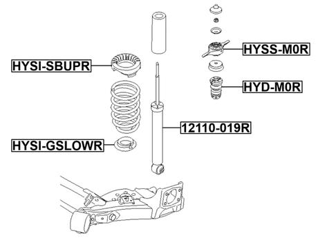 HYD-M0R - REAR SHOCK ABSORBER JOUNCE BUMPER
