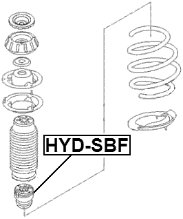 HYD-SBF - FRONT SHOCK ABSORBER JOUNCE BUMPER