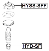 HYD-SF - FRONT SHOCK ABSORBER JOUNCE BUMPER