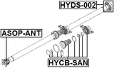 HYDS-002 - DRIVE SHAFT COUPLING