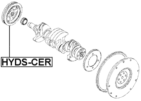 HYDS-CER - CRANKSHAFT PULLEY