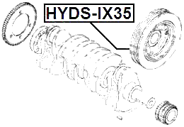 HYDS-IX35 - CRANKSHAFT PULLEY