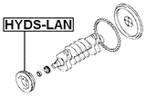 HYDS-LAN - CRANKSHAFT PULLEY
