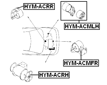 HYM-ACRR - REAR ENGINE MOUNT
