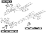 HYM-D3AT2WDLH - LEFT ENGINE MOUNT (HYDRO)