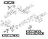 HYM-D3RH - RIGHT ENGINE MOUNT (HYDRO)