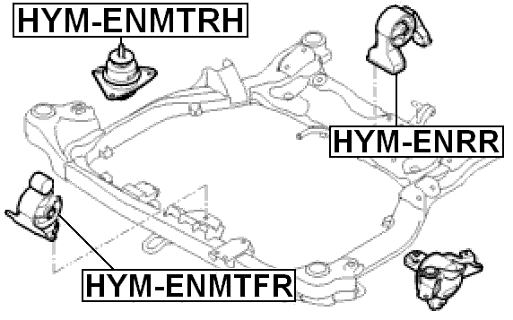 HYM-ENMTRH - RIGHT ENGINE MOUNT (HYDRO)