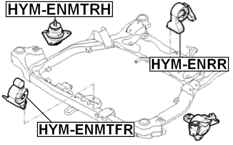 HYM-ENMTRH - RIGHT ENGINE MOUNT (HYDRO)