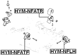 HYM-NFLH - LEFT ENGINE MOUNT (HYDRO)