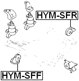 HYM-SFR - REAR ENGINE MOUNT