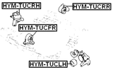 HYM-TUCRH - RIGHT ENGINE MOUNT (HYDRO)