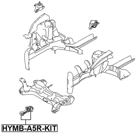 HYMB-A5R-KIT - ENGINE MOUNT BUSHING KIT