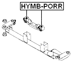 HYMB-PORR - REAR ENGINE MOUNT BUSHING