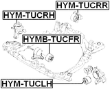 HYMB-TUCFR - FRONT ENGINE MOUNT BUSHING