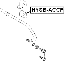 HYSB-ACCF - FRONT STABILIZER BAR BUSH D18.5