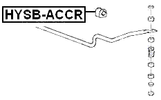 HYSB-ACCR - REAR STABILIZER BAR BUSH D14.5