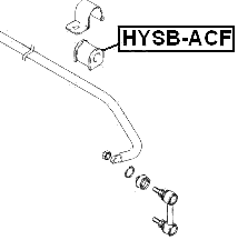 HYSB-ACF - FRONT STABILIZER BAR BUSH D18