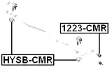 HYSB-CMR - REAR STABILIZER BAR BUSH D15.8