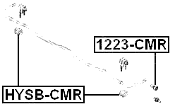 HYSB-CMR - REAR STABILIZER BAR BUSH D15.8