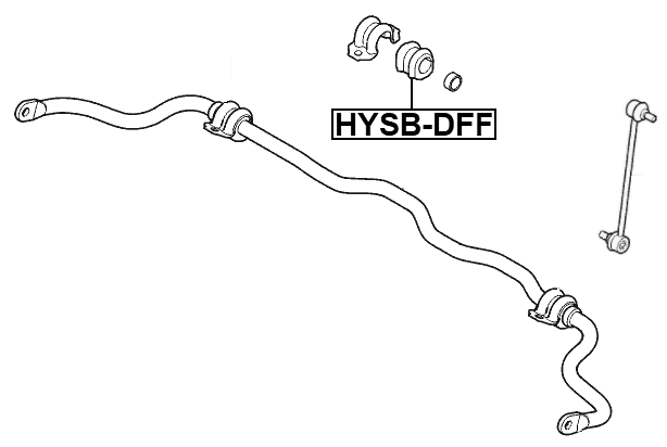 HYSB-DFF - REAR STABILIZER BAR BUSH D20.5