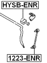 HYSB-ENR - REAR STABILIZER BAR BUSH D16.8