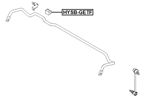 HYSB-GETF - FRONT STABILIZER BAR BUSH D19.5