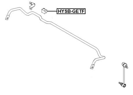 HYSB-GETF - FRONT STABILIZER BAR BUSH D19.5