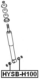 HYSB-H100 - REAR SHOCK ABSORBER BUSHING