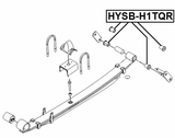 HYSB-H1TQR - REAR LEAF SPRING BUSHING REAR