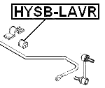 HYSB-LAVR - REAR STABILIZER BAR BUSH D15.8