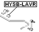 HYSB-LAVR - REAR STABILIZER BAR BUSH D15.8