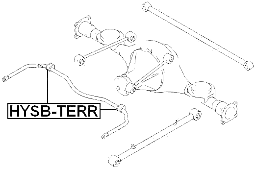 HYSB-TERR - REAR STABILIZER BAR BUSH D25