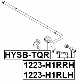 HYSB-TQR - REAR STABILIZER BAR BUSH D19.8