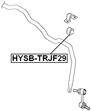 HYSB-TRJF29 - FRONT STABILIZER BAR BUSH D29