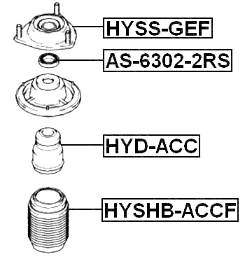 HYSHB-ACCF - FRONT SHOCK ABSORBER BOOT