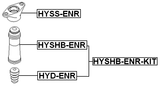HYSHB-ENR-KIT - BOOT WITH JOUNCE BUMPER REAR SHOCK ABSORBER KIT