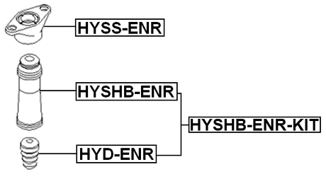 HYSHB-ENR-KIT - BOOT WITH JOUNCE BUMPER REAR SHOCK ABSORBER KIT